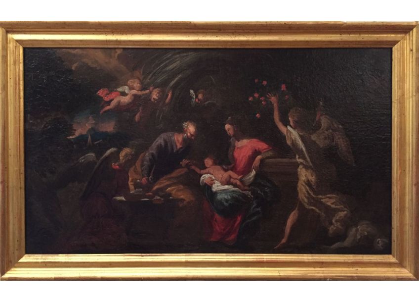 Holy Family with Angels