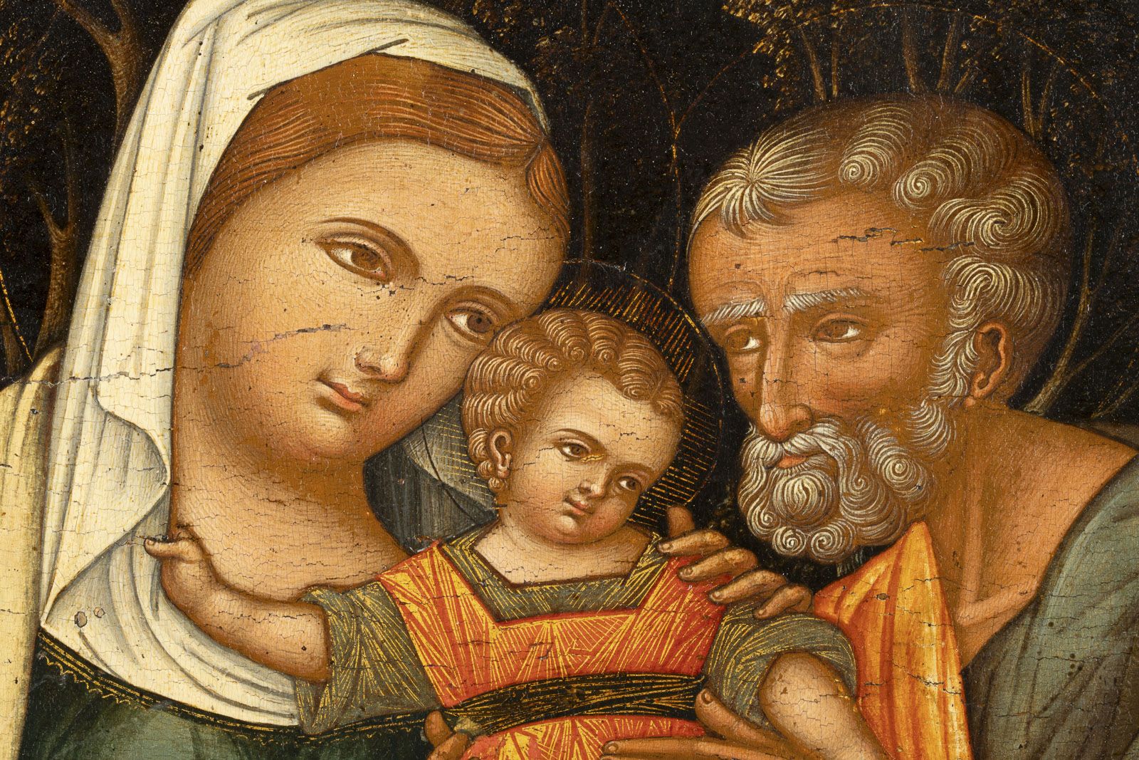 String Family Background Image A LARGE AND FINE ICON SHOWING THE HOLY FAMILY