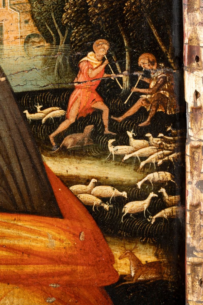 String Family Background Image A LARGE AND FINE ICON SHOWING THE HOLY FAMILY